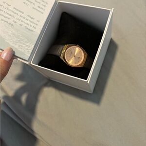 Skagen Gray Watch with Rose Gold Face